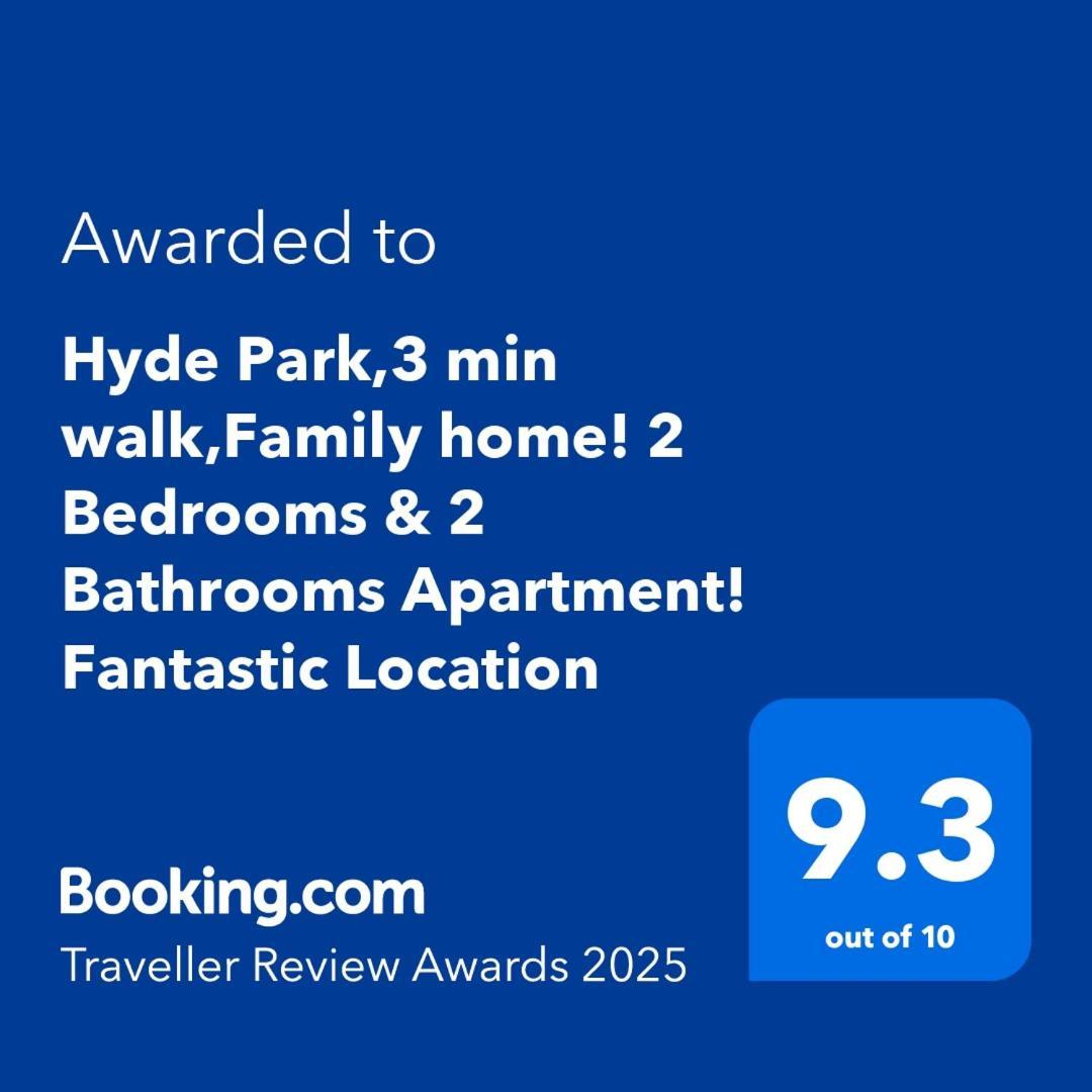 לונדון Hyde Park,3 Min Walk,Family Home! 2 Bedrooms & 2 Bathrooms Apartment! Fantastic Location מראה חיצוני תמונה